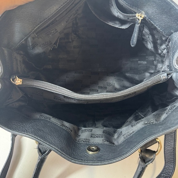 Michael Kors Black Hamilton Crossbody Hobo Bag - Picture 13 of 16